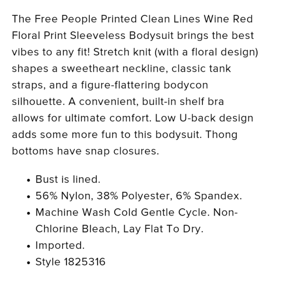 🔥FP Embroidered bodysuit - Picture 6 of 6